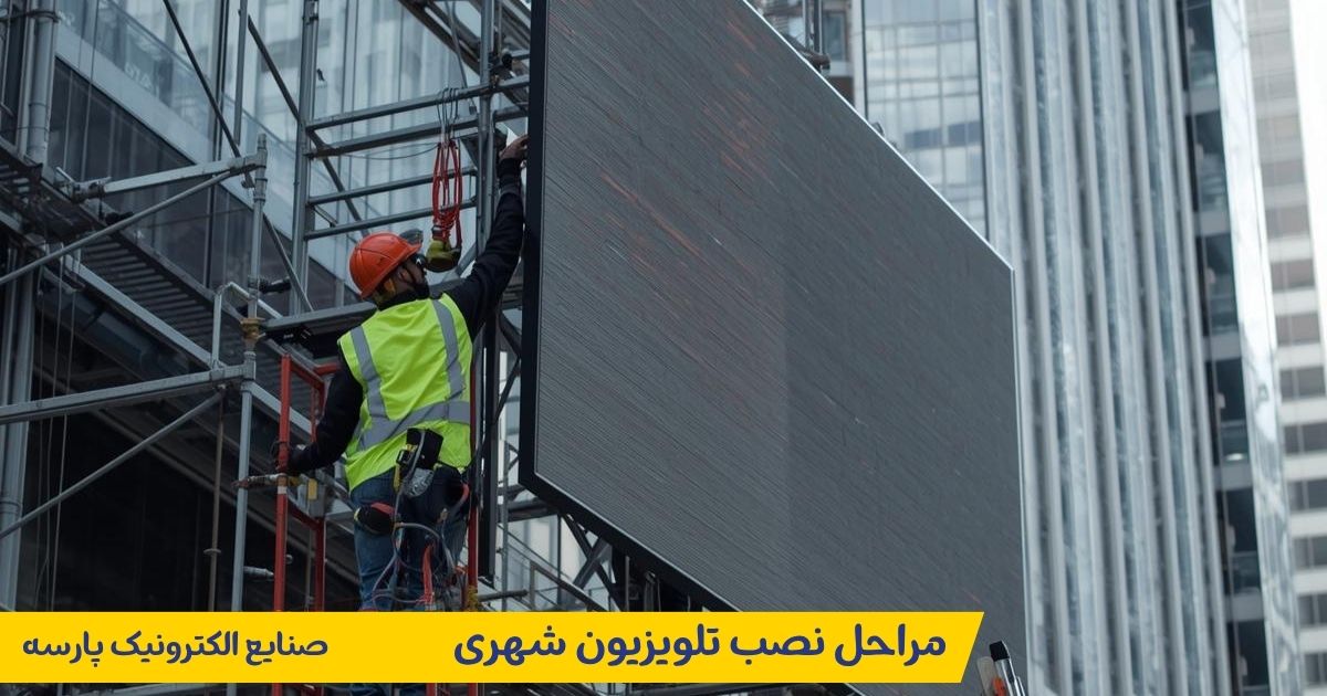 مراحل نصب تلویزیون شهری