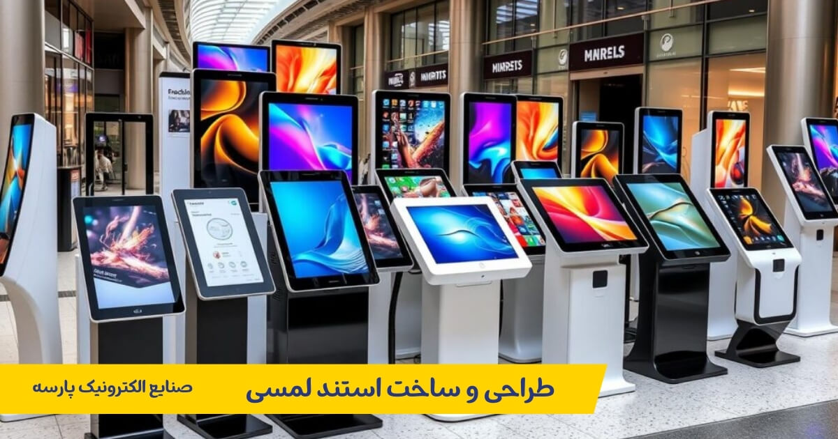 طراحی و ساخت استند لمسی